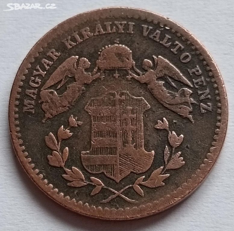 Mince 1 krejcar 1868 kB Rakousko uhersko