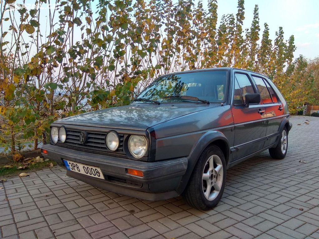 VW Golf 2; 1,6 TD,slušný, původní lak, šíbr