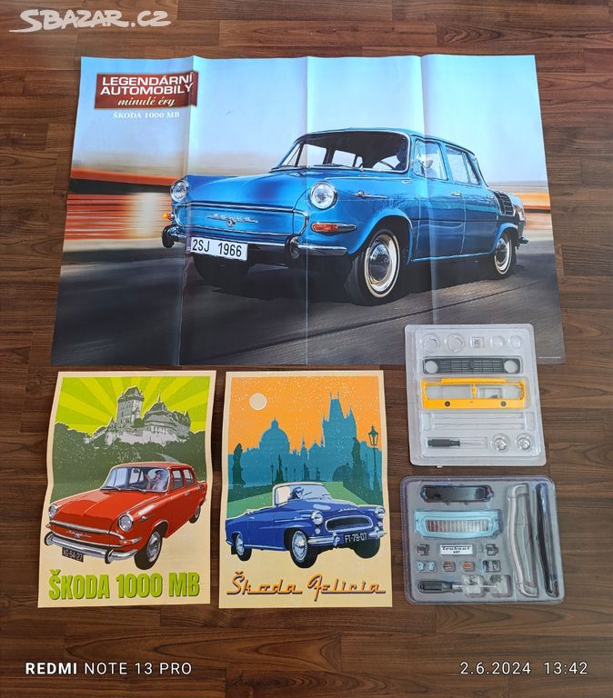 Daruji plakáty Škoda DeAgostini a 1.čisla Trabant+