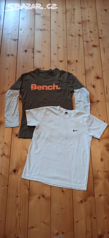 Set 2 triček bílé Nike, vel. 152