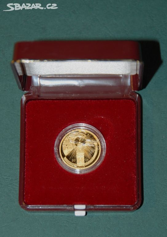 Zlatá mince 2500 Kč Klementinum v Praze 2006 Proof