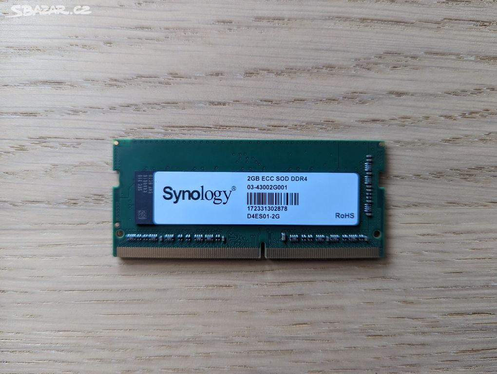Synology RAM DDR4 ECC SODIMM 2GB