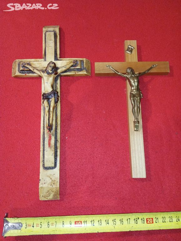 Kříže s Ježíšem 2 ks - INRI