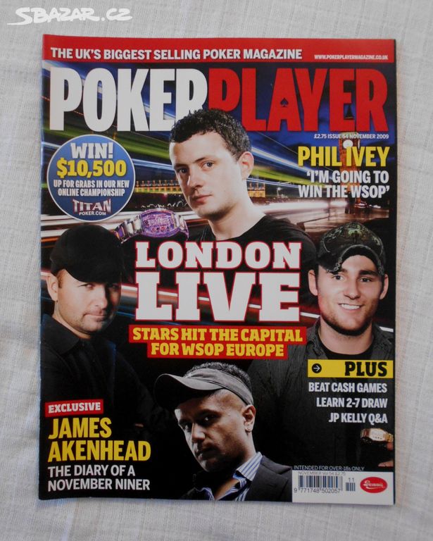 Časopis PokerPlayer Magazin November 2009 anglicky