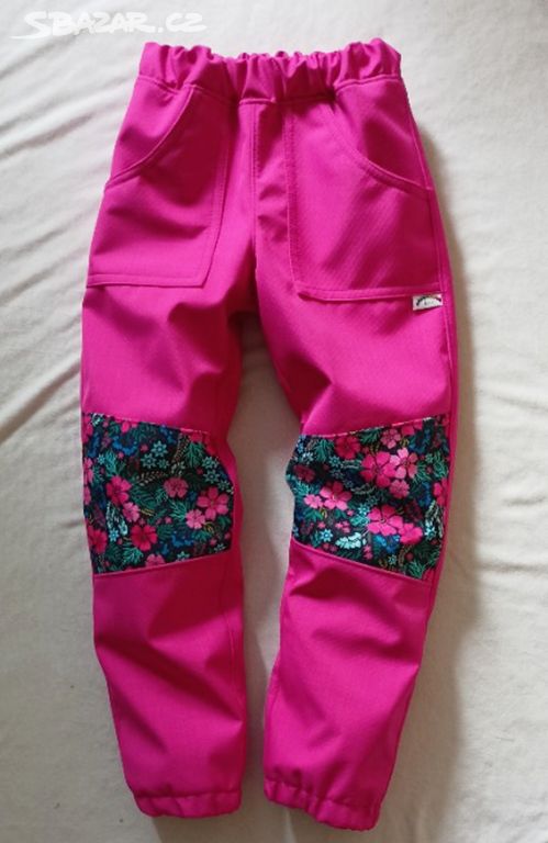 nové sofshellové kalhoty - dívčí, 6-7 let, 122 cm