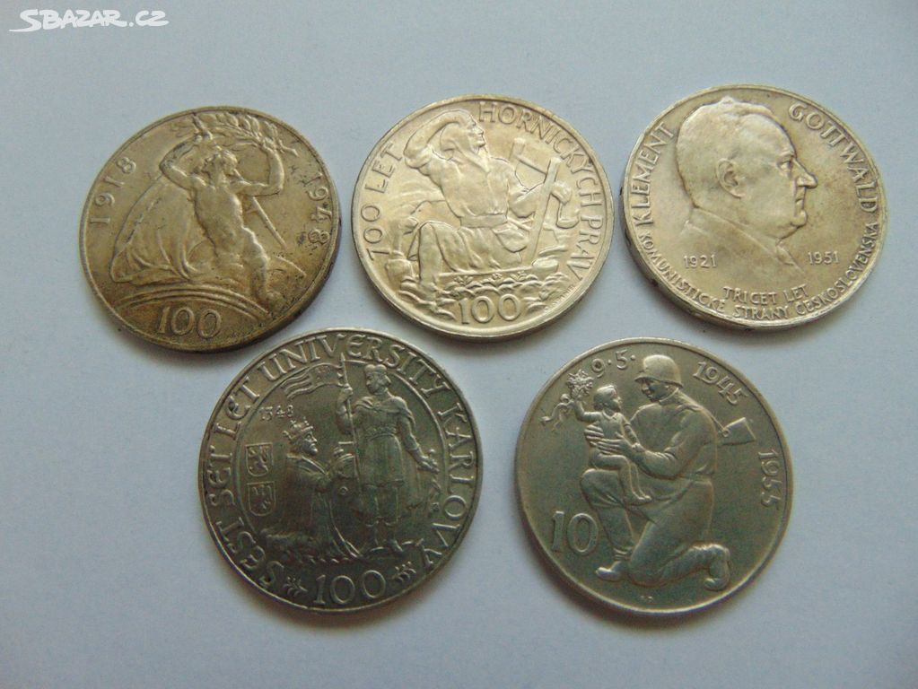Stříbrné pamětní mince ČSR