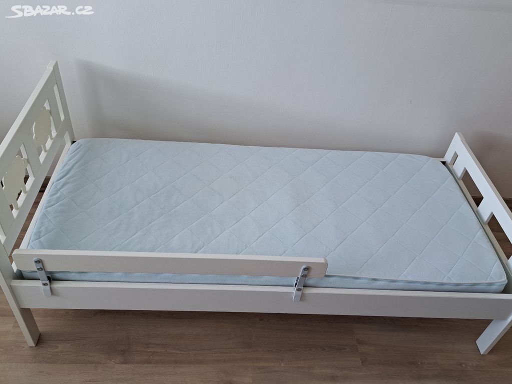 Dětská postel IKEA KRITTER bílá, 70x160 cm