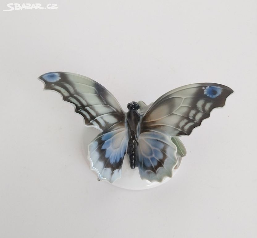 Starožitný porcelánový motýl Rosenthal - Německo