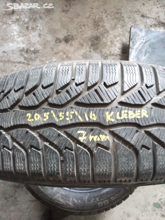 kusové zimní pneu KLEBER 205/55/16 7mm vzorek