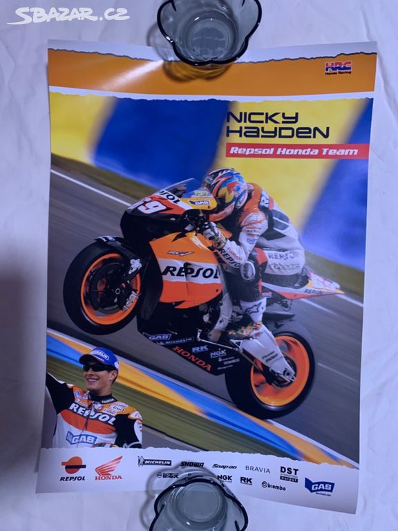 Nicky Hayden - repsol Honda team - motoplakát