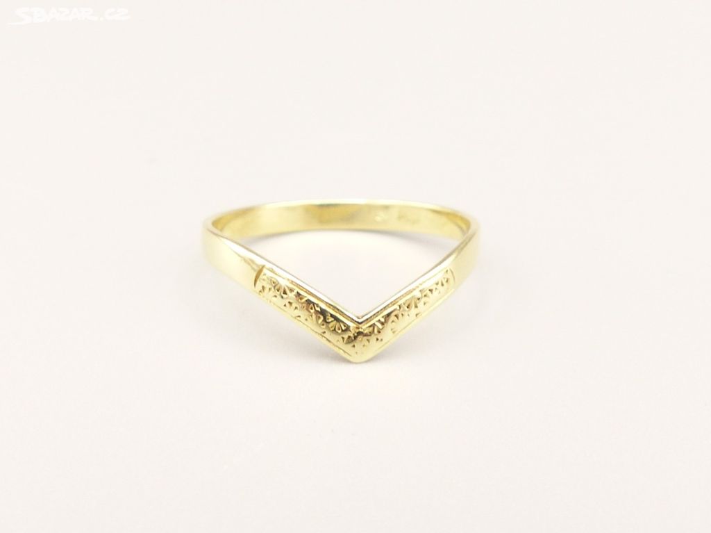 Zlatý prsten 1,45g vel.54+500 šperků klik: další -