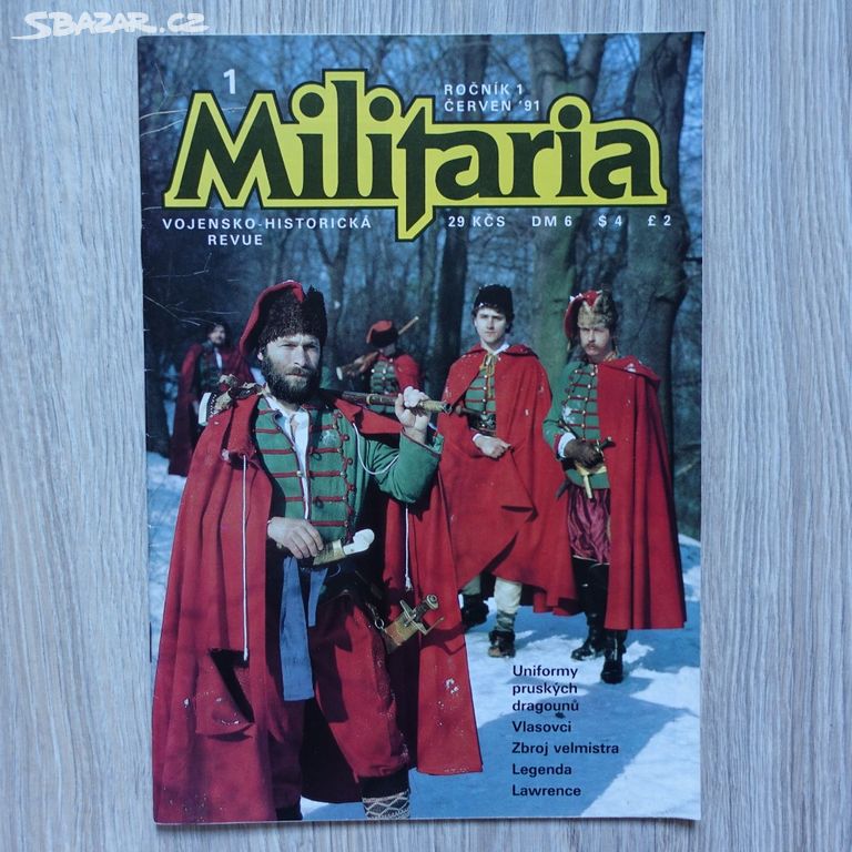 Časopis Militaria - červen 1991 - číslo 1