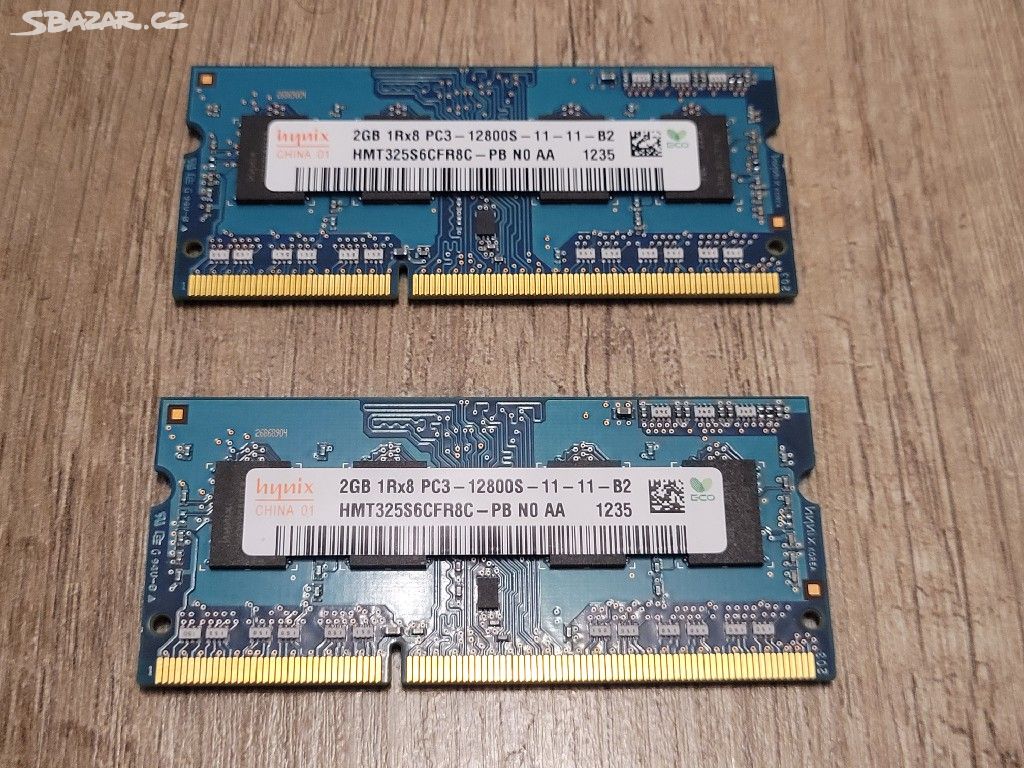 4 GB RAM Hynix DDR3, 1Rx8, PC3-12800S.