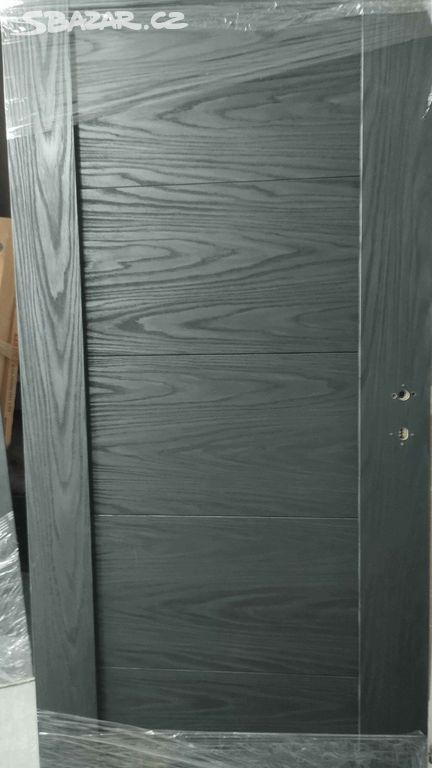 Interiérové bezfalcové dveře 80P+80L- černý dub