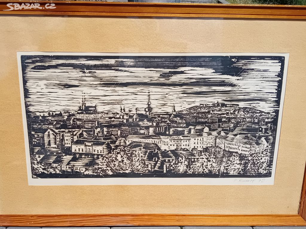 PAVEL RUDOLF - BRNO - 68 x 36 cm - Dřevořez