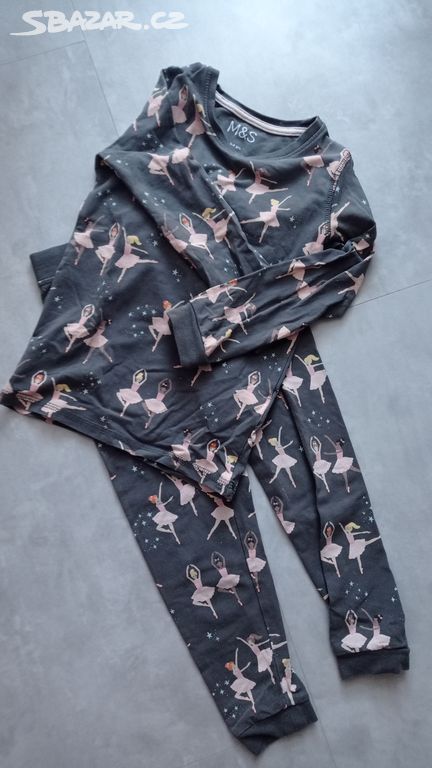 Dívčí pyžamo s baletkami, 3 - 4 roky, M&S