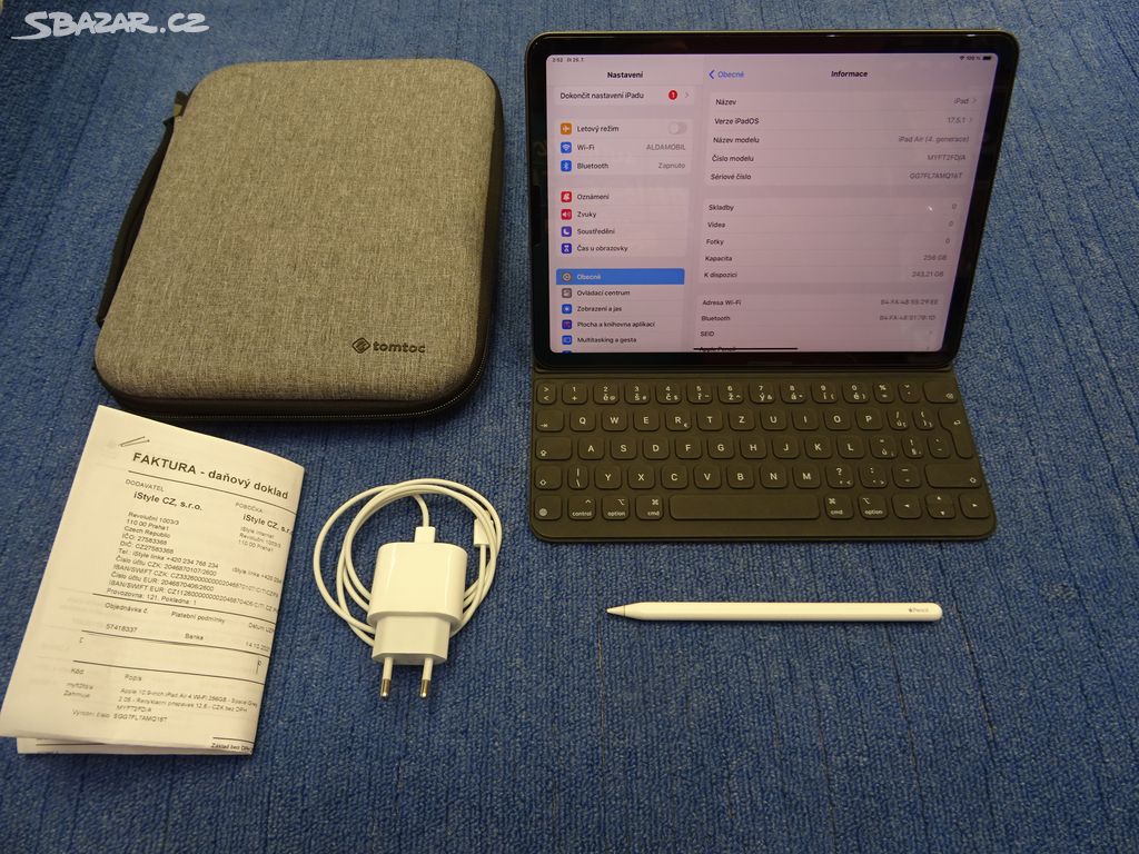 Apple iPad Air 4 256GB WiFi +Pencil 2 +Smart Keyb.