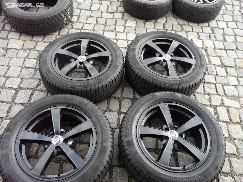 ALU KOLA + ZIMNÍ PNEU 225/55R17 SUBARU 17" XV