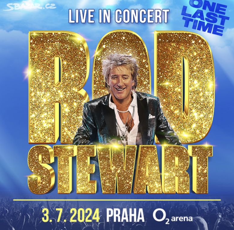2x vstupenky Rod Stewart 3.7.2024 @ O2 Aréna Praha