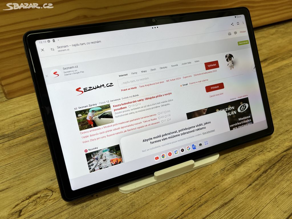 Tablet Lenovo Tab M10 Plus s LTE v záruce