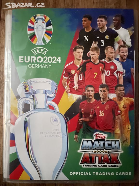 EURO 2024 Match Attax sběratelské kartičky