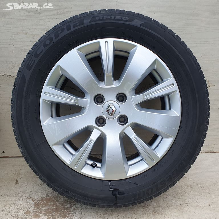 Alu Renault Captur 16" 4x100, letní Bridgestone