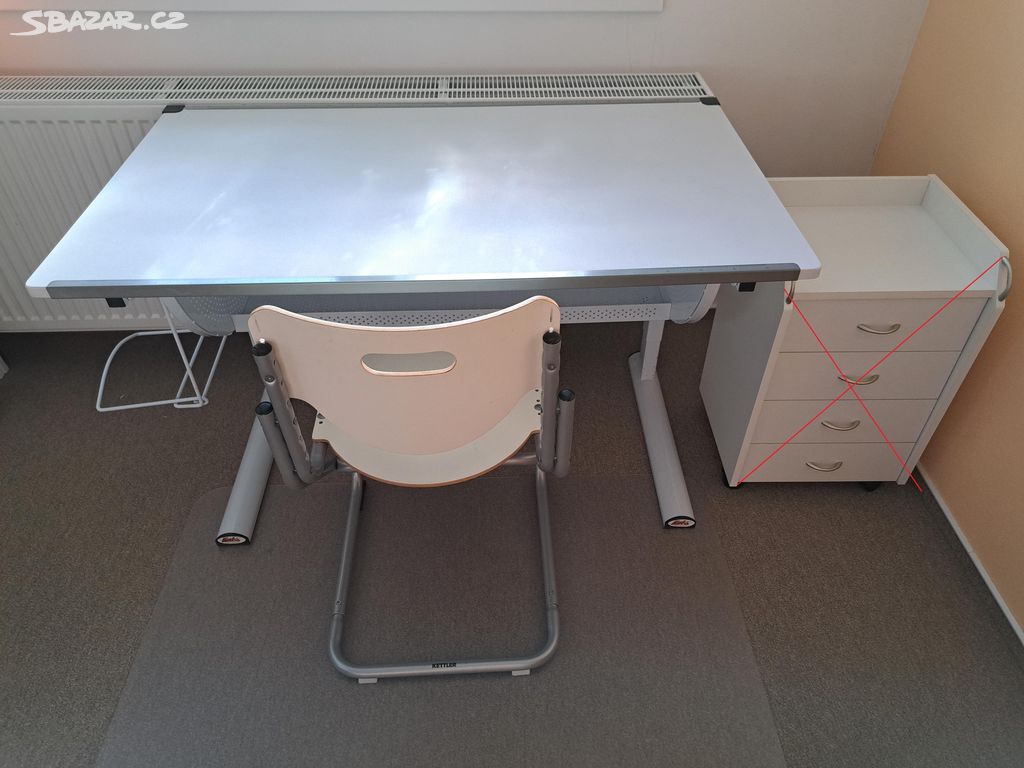 Rostoucí psací stůl LIDL + rostoucí židle KETTLER