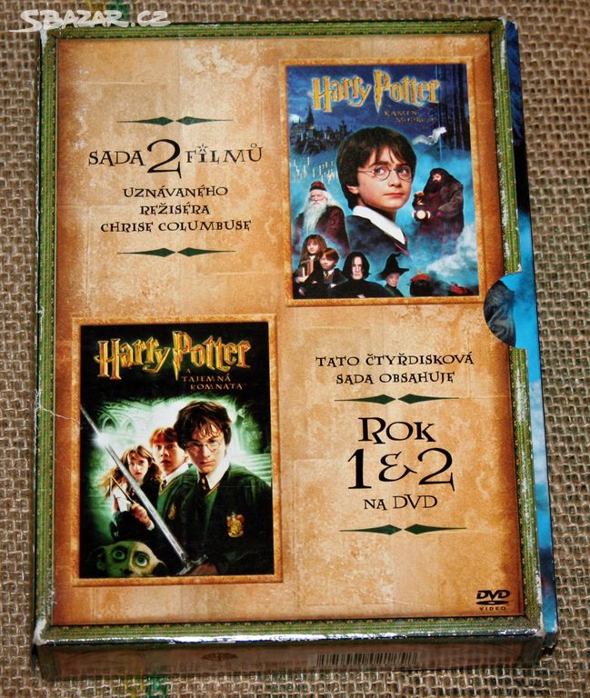 4x DVD - HARRY POTTER - sada 2 filmů -NESEHNATELNÉ