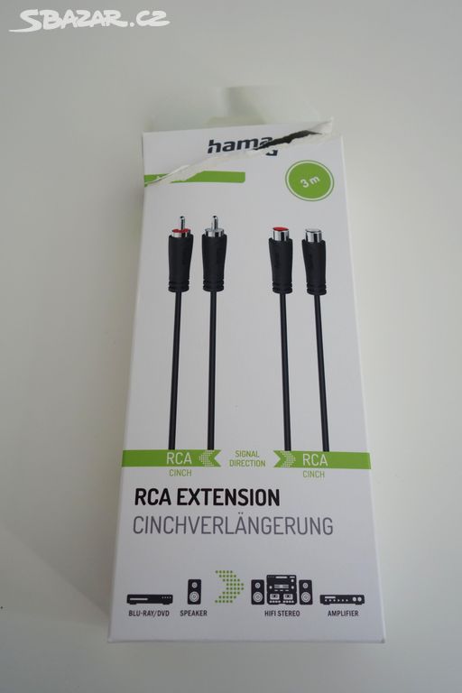 2x 3m Hama Audio kábel RCA (Cinch) Male - Female