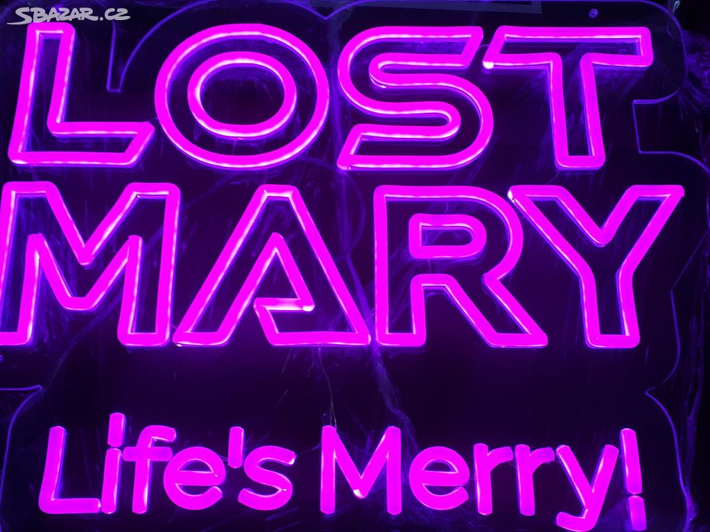 Nástěnná neonová cedule Lost Mary