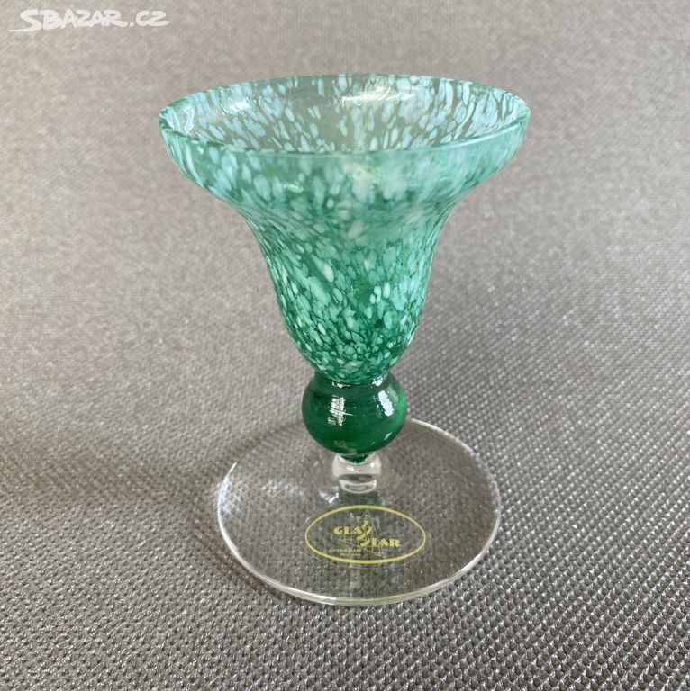 Designový svícen, brokové sklo, GlasStar