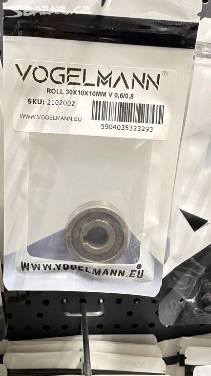 Podávací kladka 0,6/0,8mm 30x10x10mm (V) Vogelmann