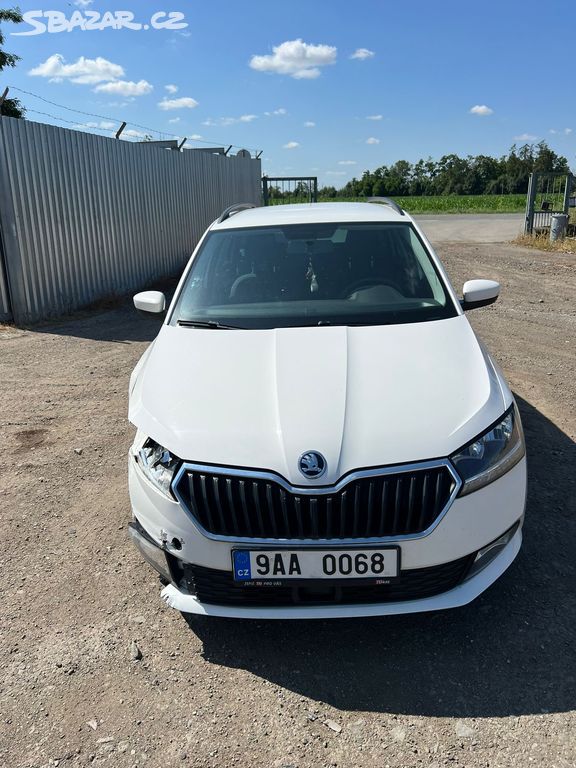 Škoda Fabia 1.0 70kw rv:2021/12 lehce havarované