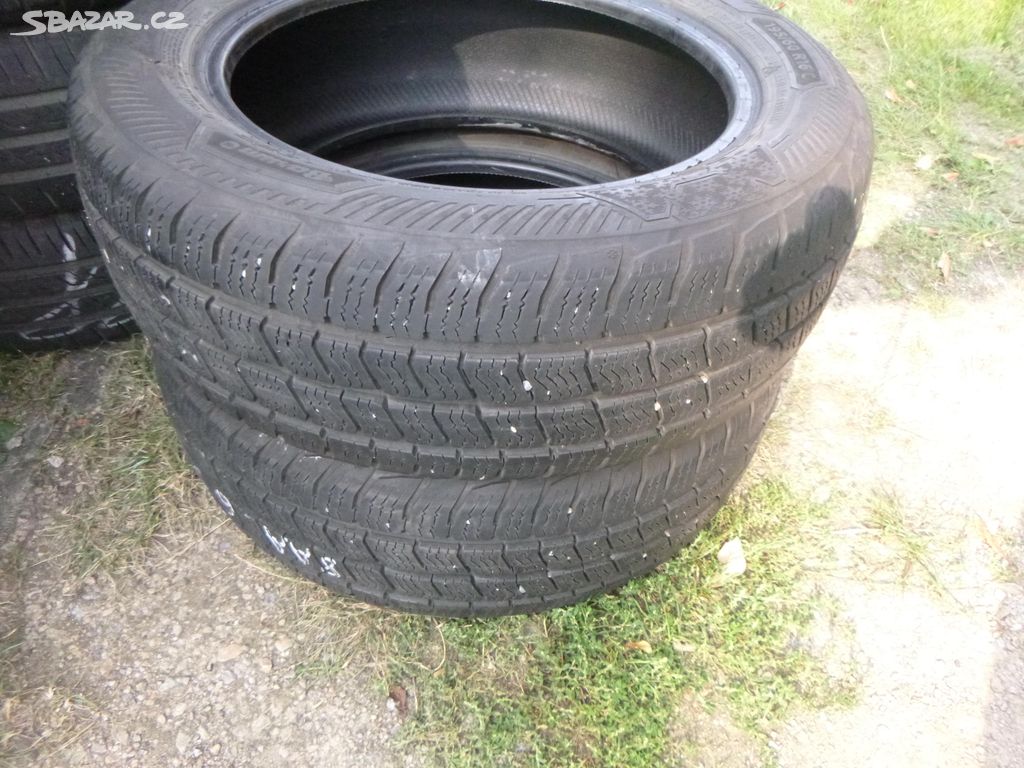 2x zimní pneu barum 195/60 r16C (8 mm)