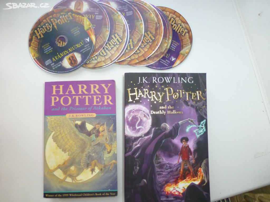 harry potter, cd, kniha