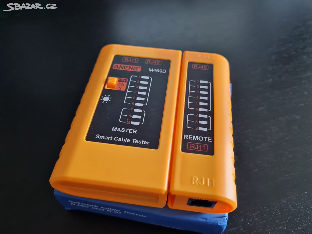 Network cable RJ-45 a RJ-11 tester