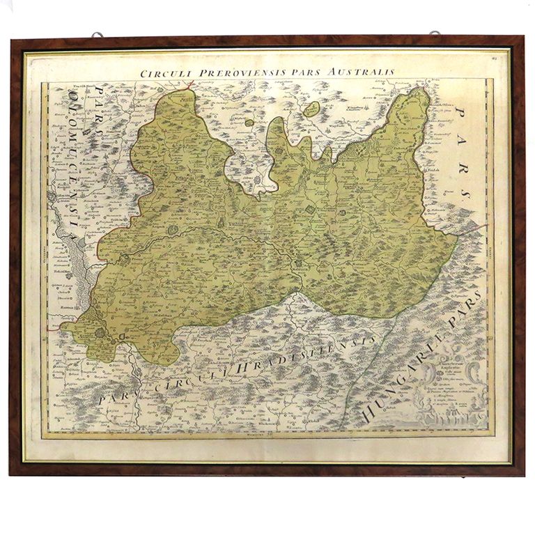 mapa Morava 1720 ,Circuli Preroviensis Australis