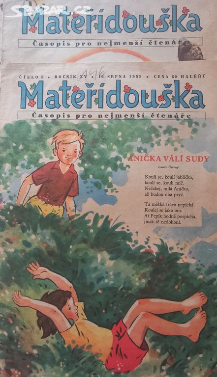 Mateřídouška roč. XV, rok 1959