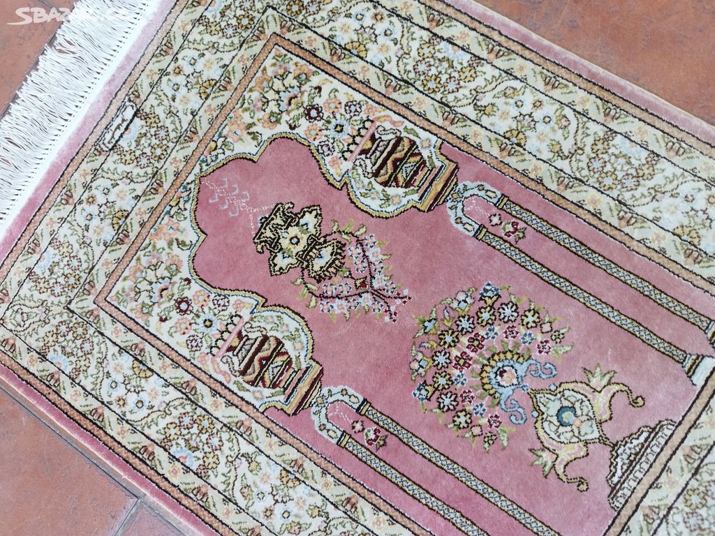 Perský koberec orig hedvábný 75 x 48 cm Top