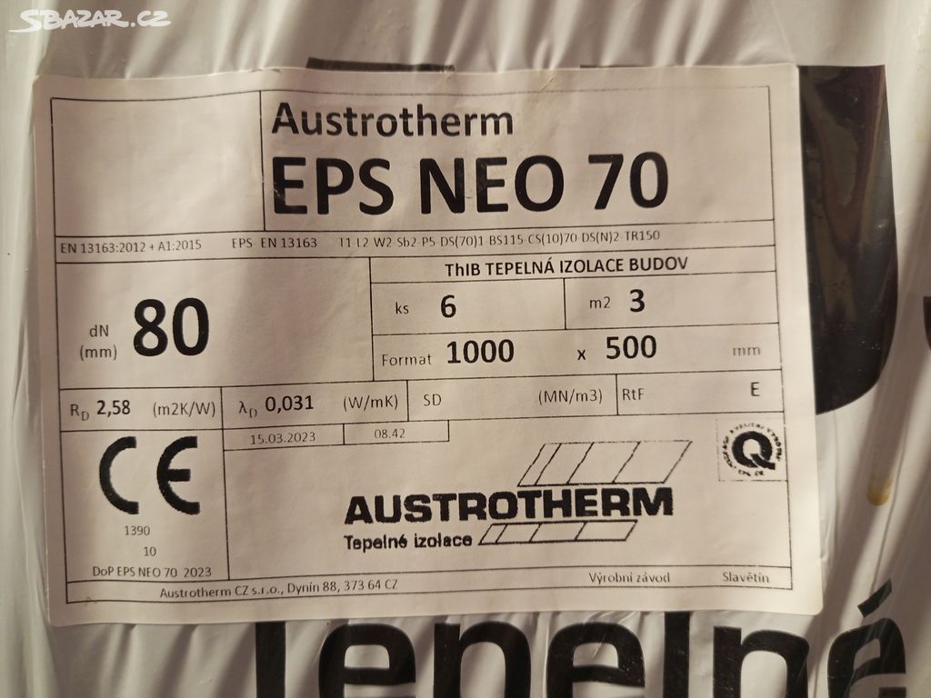 Austrotherm EPS NEO 70 a další věci na zateplení