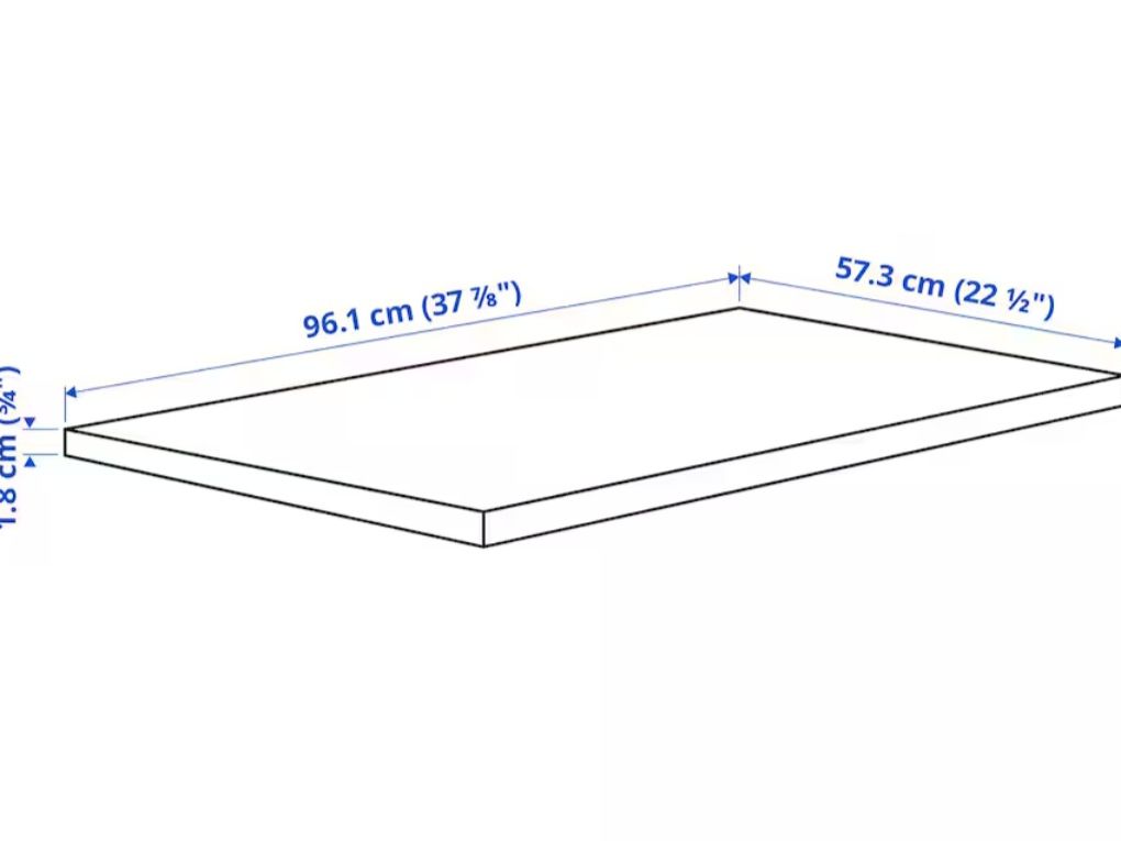 Police ikea bílé 96x57