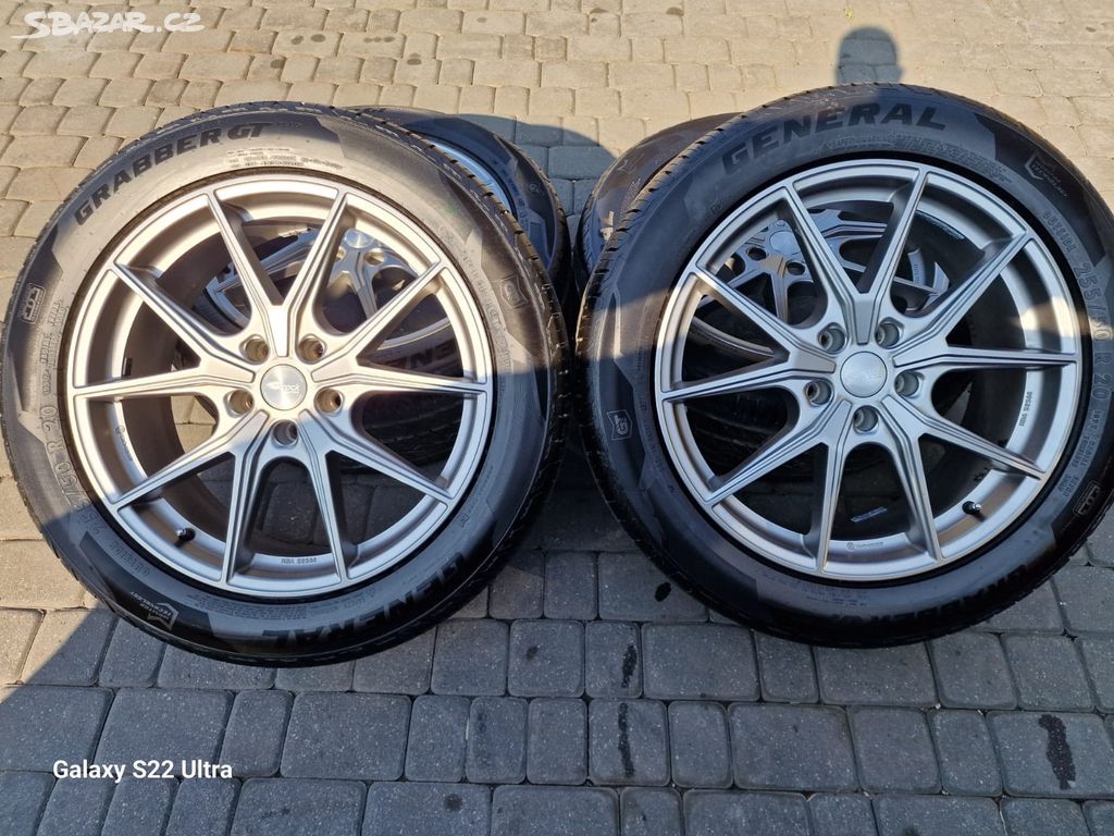 Alu kola 5x120 20" díra 65,1 VW Amarok, letní sada