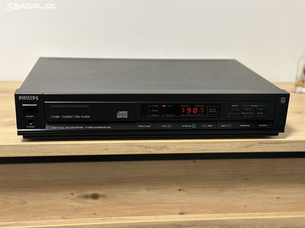 PHILIPS CD 480 VÝBORNÝ CD PŘEHRÁVAČ !!