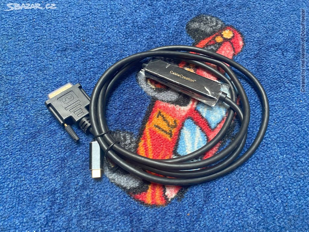 Převodový kabel DVI na USB C