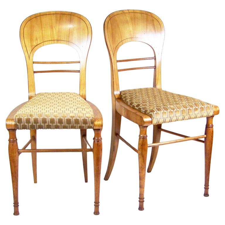 2x Židle Empír - Biedermeier, 1930ca