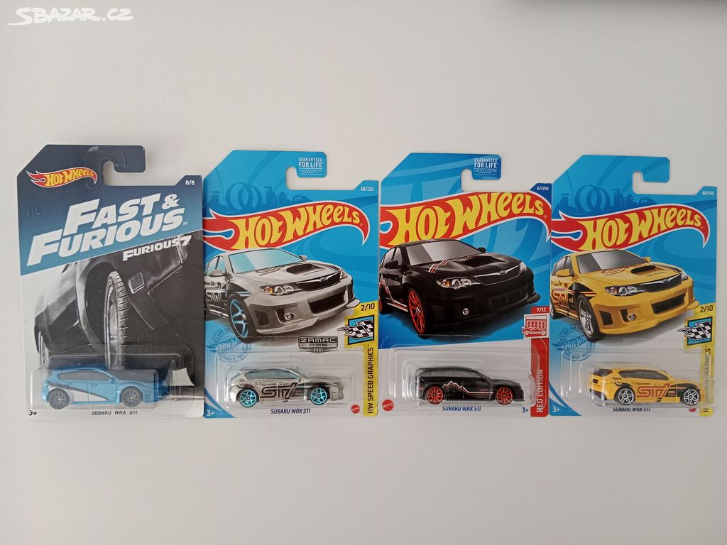 Autíčka Hot Wheels Subaru WRX Sti