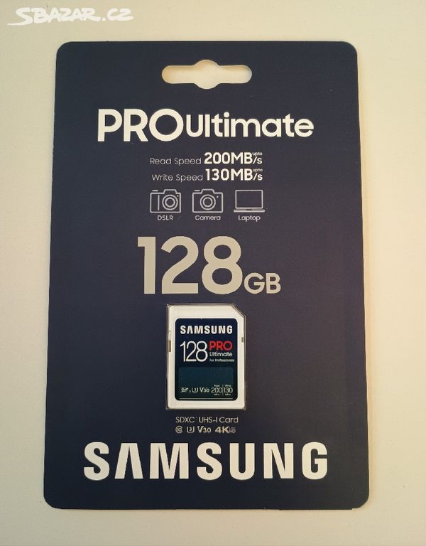 Pamě´tová karta Samsung SDXC 128GB PRO ULTIMATE