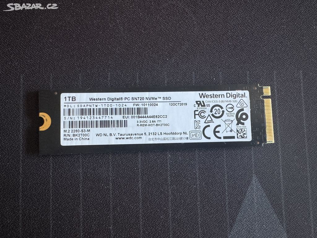 1TB M2 NVME SSD WD SN720