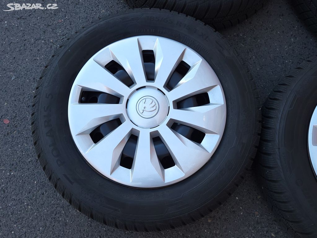 99% orig. zimní kola 15" 5x100 Škoda Fabia IV.