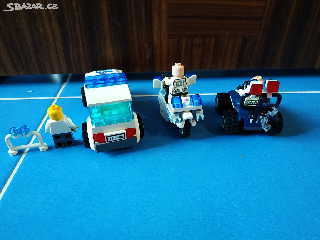 LEGO Policejní auto, motorka a čtyřkolka